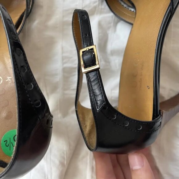 Gucci Leather Lasercut Accents D'Orsay Pumps - Picture 4 of 5